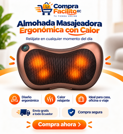 Almohada Masajeadora RelaxPro con Calor