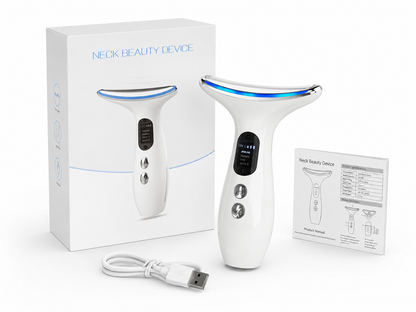 Masajeador facial 3 colores- Diseño ergonómico y portátil.